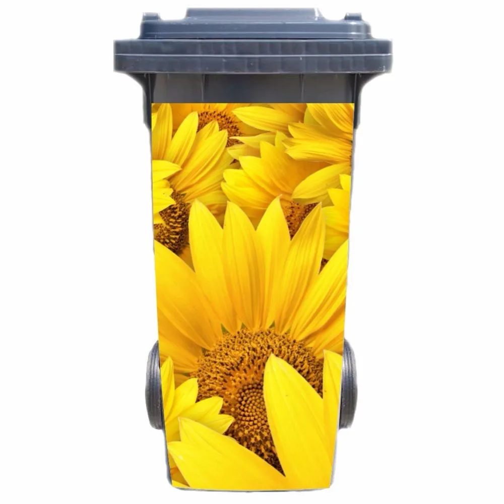DIY gold sunflower Adhesive Removable Waterproof Sticker Decals Rubbish bin trash can Cover sticker 120liter 240liter
DIY gold sunflower Adhesive Removable Waterproof Sticker Decals Rubbish bin trash can Cover sticker 120liter 240liter