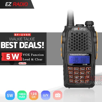 Baofeng UV-6R Walkie Talkie 5W Radio UHF VHF Dual Band UV 6R CB Radio Upgrade of UV-5R Baofeng Talkie HF Transceiver for Hunting
Baofeng UV-6R Walkie Talkie 5W Radio UHF VHF Dual Band UV 6R CB Radio Upgrade of UV-5R Baofeng Talkie HF Transceiver for Hunting