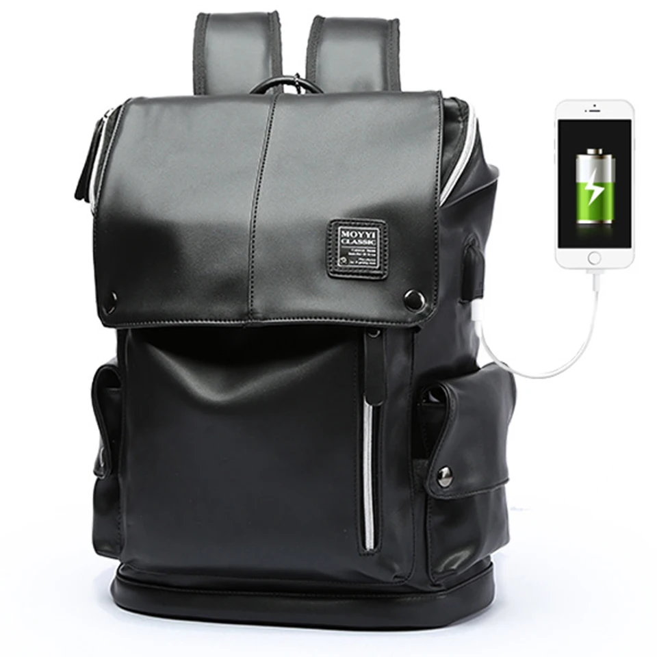 Men Backpack PU Leather Backpacks Male Laptop 17 Inch 15.6 Backpacking Women Female Bags Student Waterproof USB Charging Bagpack
Men Backpack PU Leather Backpacks Male Laptop 17 Inch 15.6 Backpacking Women Female Bags Student Waterproof USB Charging Bagpack