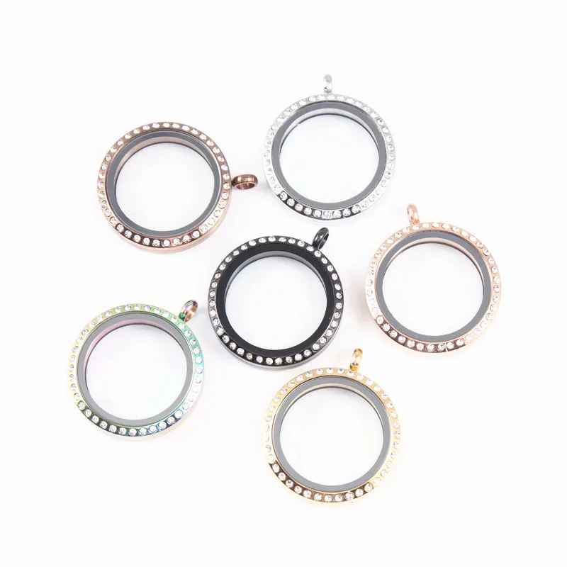 30mm Stainless Steel Floating Locket Pendants With Rhinestone Living Memory Glass Locket
30mm Stainless Steel Floating Locket Pendants With Rhinestone Living Memory Glass Locket