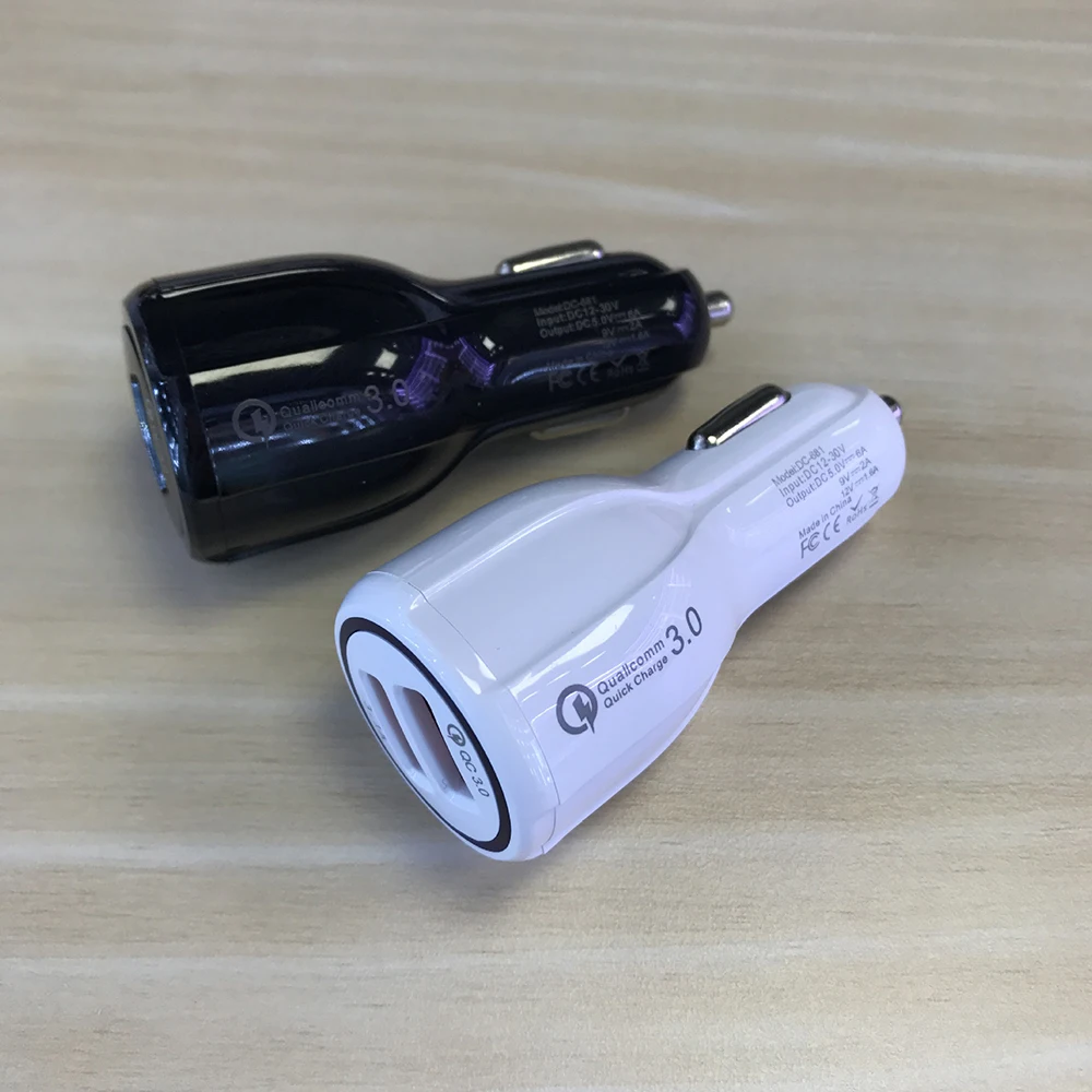 Tancredy new car charger dual port QC3.0 qualcomm fast charge 39W car charger dual USB fast charge 6A 8*3.3CM
Tancredy new car charger dual port QC3.0 qualcomm fast charge 39W car charger dual USB fast charge 6A 8*3.3CM
