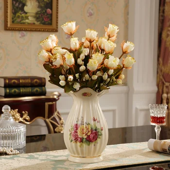 The Table Vase ornaments modern simple European style decor China ceramic vase Home Furnishing jewelry flower simulation
The Table Vase ornaments modern simple European style decor China ceramic vase Home Furnishing jewelry flower simulation