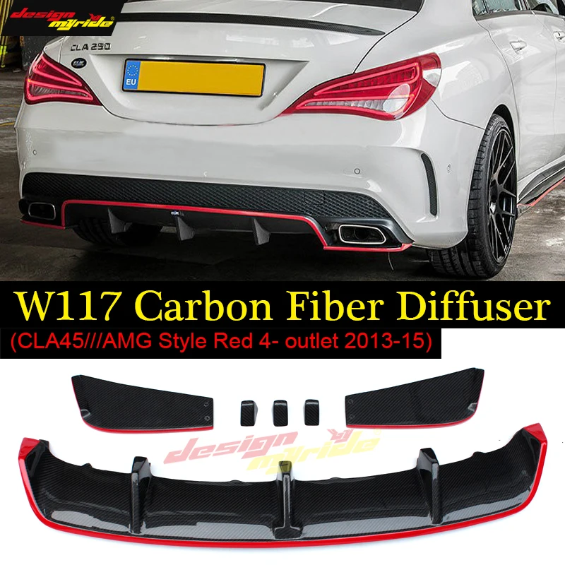 For Mercedes Benz CLA-W117 Red Line Rear Diffuser Carbon Fiber CLA180 CLA200 CLA250 CLA45 AMG Posterior lip Diffuser 2013-2015
For Mercedes Benz CLA-W117 Red Line Rear Diffuser Carbon Fiber CLA180 CLA200 CLA250 CLA45 AMG Posterior lip Diffuser 2013-2015