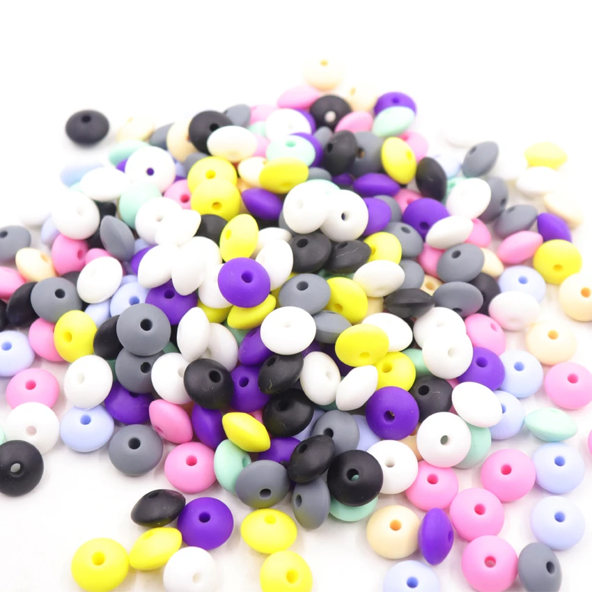 50pcs/lot Lentil Abacus Round Silicone Beads Teething Baby Teether Diy Pacifier Chain Food Grade Silicone Bpa Free Accessories
50pcs/lot Lentil Abacus Round Silicone Beads Teething Baby Teether Diy Pacifier Chain Food Grade Silicone Bpa Free Accessories