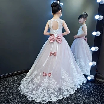 2018 Children Princess Flower Crystal Dresses Kids Pageant Birthday Party Evening First Communion Dresses Trailing Dress E47
2018 Children Princess Flower Crystal Dresses Kids Pageant Birthday Party Evening First Communion Dresses Trailing Dress E47