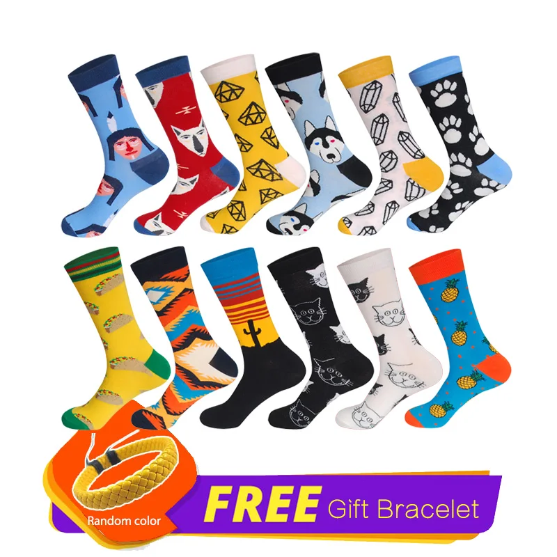 LIONZONE 12Pairs/Lot Unisex Casual Combed Cotton Socks Classical British Style Gentleman Sensibility Crew Funny Happy Socks
LIONZONE 12Pairs/Lot Unisex Casual Combed Cotton Socks Classical British Style Gentleman Sensibility Crew Funny Happy Socks