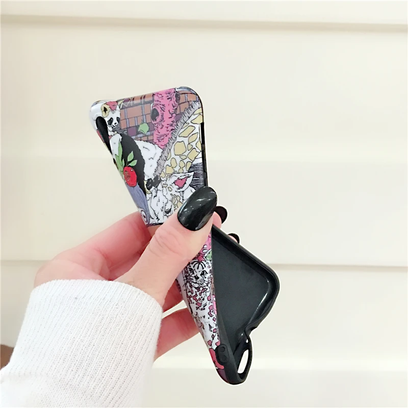 Girl with Panda iPhone XS case 7 8 plus XR XS max (8)