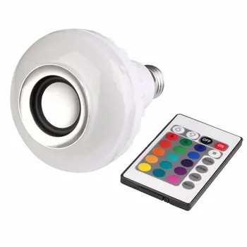E27 Wireless Bluetooth Remote Control Mini Smart LED Audio Speaker RGB Color Light Warm Bulb Music Lamp
E27 Wireless Bluetooth Remote Control Mini Smart LED Audio Speaker RGB Color Light Warm Bulb Music Lamp