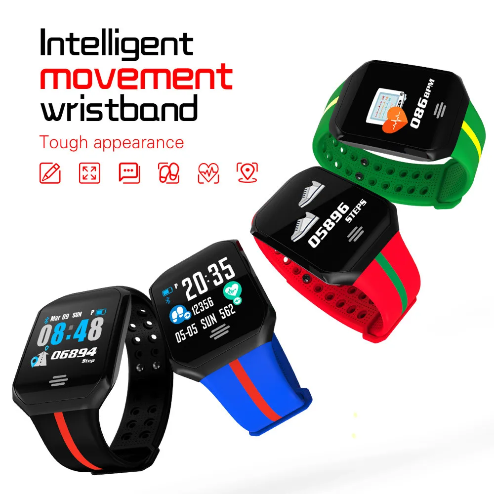 Smart Color Screen Blood Pressure Exercise Heart Rate Pedometer Smart Watch Bracelet Watch Analog WristWatch Luxury relogio 2018
Smart Color Screen Blood Pressure Exercise Heart Rate Pedometer Smart Watch Bracelet Watch Analog WristWatch Luxury relogio 2018
