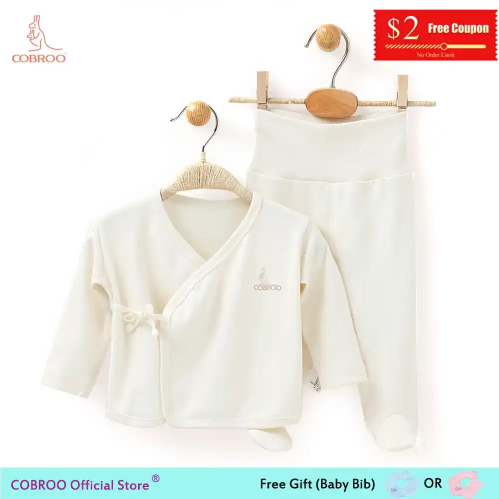 newborn baby boy girl clothes set 0 6 month organic cotton solid