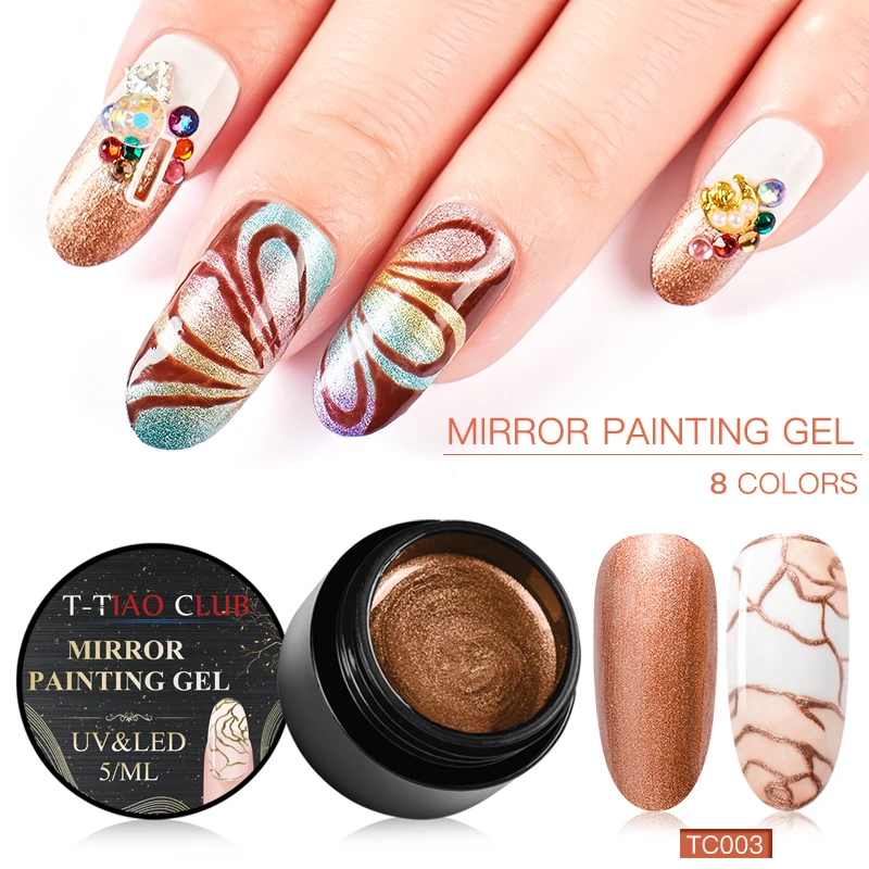 Metal Effect Nail Gel Rose Gold Silver UV LED Draw Painting Nail Art Color Gel Polish Manicure Long Lasting Gel Vernish
Metal Effect Nail Gel Rose Gold Silver UV LED Draw Painting Nail Art Color Gel Polish Manicure Long Lasting Gel Vernish