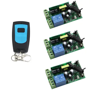 AC 85V 110V 220V 250V RF 1CH Wireless Remote Control Switch System 3*Receiver & Transmitter For Intelligent Home 315/433Mhz
AC 85V 110V 220V 250V RF 1CH Wireless Remote Control Switch System 3*Receiver & Transmitter For Intelligent Home 315/433Mhz