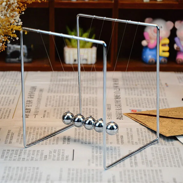 Small Metal Stents Newton Cradle Billiard Ball of Conservation of Energy Model Chaos Wiggler Decorative Furnishing Articles
Small Metal Stents Newton Cradle Billiard Ball of Conservation of Energy Model Chaos Wiggler Decorative Furnishing Articles
