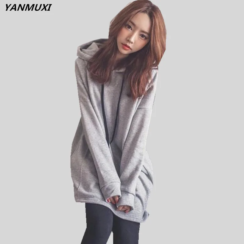 new Women Autumn Winter Sweatshirt Casual Hoodies Long Sleeve Female Pullover Loose Tops Sweatshirts Solid color long section
new Women Autumn Winter Sweatshirt Casual Hoodies Long Sleeve Female Pullover Loose Tops Sweatshirts Solid color long section