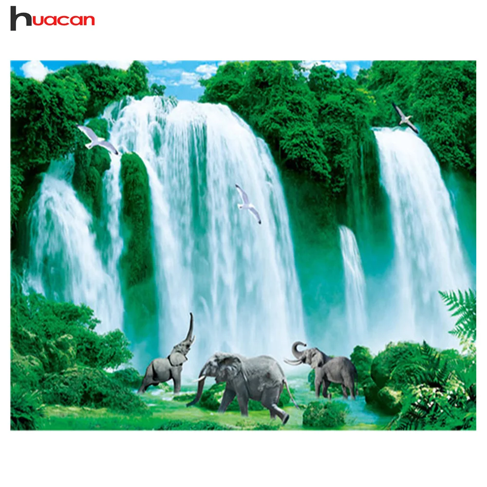 HUACAN Diamond Painting Natural Scenery Diamond Embroidery Waterfall Needlework Full Round Drill Rhinestone Mosaic Home Decor
HUACAN Diamond Painting Natural Scenery Diamond Embroidery Waterfall Needlework Full Round Drill Rhinestone Mosaic Home Decor