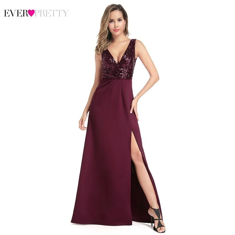 Burgundy Evening Dresses Ever Pretty EP00918BD V-Neck Sleeveless Sequined Sexy Little Mermaid Long Dresses Robe De Soiree 2020
Burgundy Evening Dresses Ever Pretty EP00918BD V-Neck Sleeveless Sequined Sexy Little Mermaid Long Dresses Robe De Soiree 2020