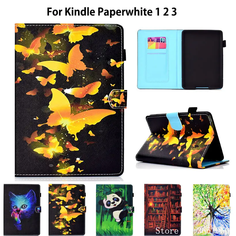 Чехол для Amazon Kindle Paperwhite 1 2 3 6 дюймов Обложка Funda 2015 6-го поколения Модный чехол