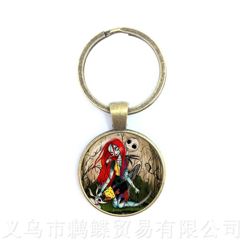 A Pair Jack Skellington And Sally Cabochon Trendy Keychains Charms Halloween Party Jewelry Gift For Friends Keyring
A Pair Jack Skellington And Sally Cabochon Trendy Keychains Charms Halloween Party Jewelry Gift For Friends Keyring