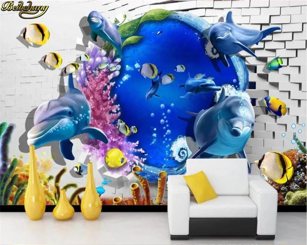 Фотообои beibehang на заказ настенные 3D обои с изображением морского мира Настенные