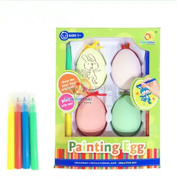 4pcs/box Colorful Easter Eggs Painting Egg Box Holder Colour Pen Kid Toys for Best Children's Favorite Gift
4pcs/box Colorful Easter Eggs Painting Egg Box Holder Colour Pen Kid Toys for Best Children's Favorite Gift