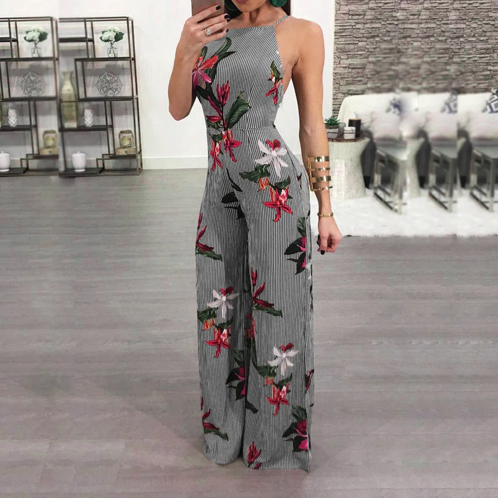 Jumpsuit Newest Summer Casual Women O Neck Stripe Printed Sexy Loose Playsuit Party Ladies Romper Short Sleeve Long Jumpsuit JJ5
Jumpsuit Newest Summer Casual Women O Neck Stripe Printed Sexy Loose Playsuit Party Ladies Romper Short Sleeve Long Jumpsuit JJ5