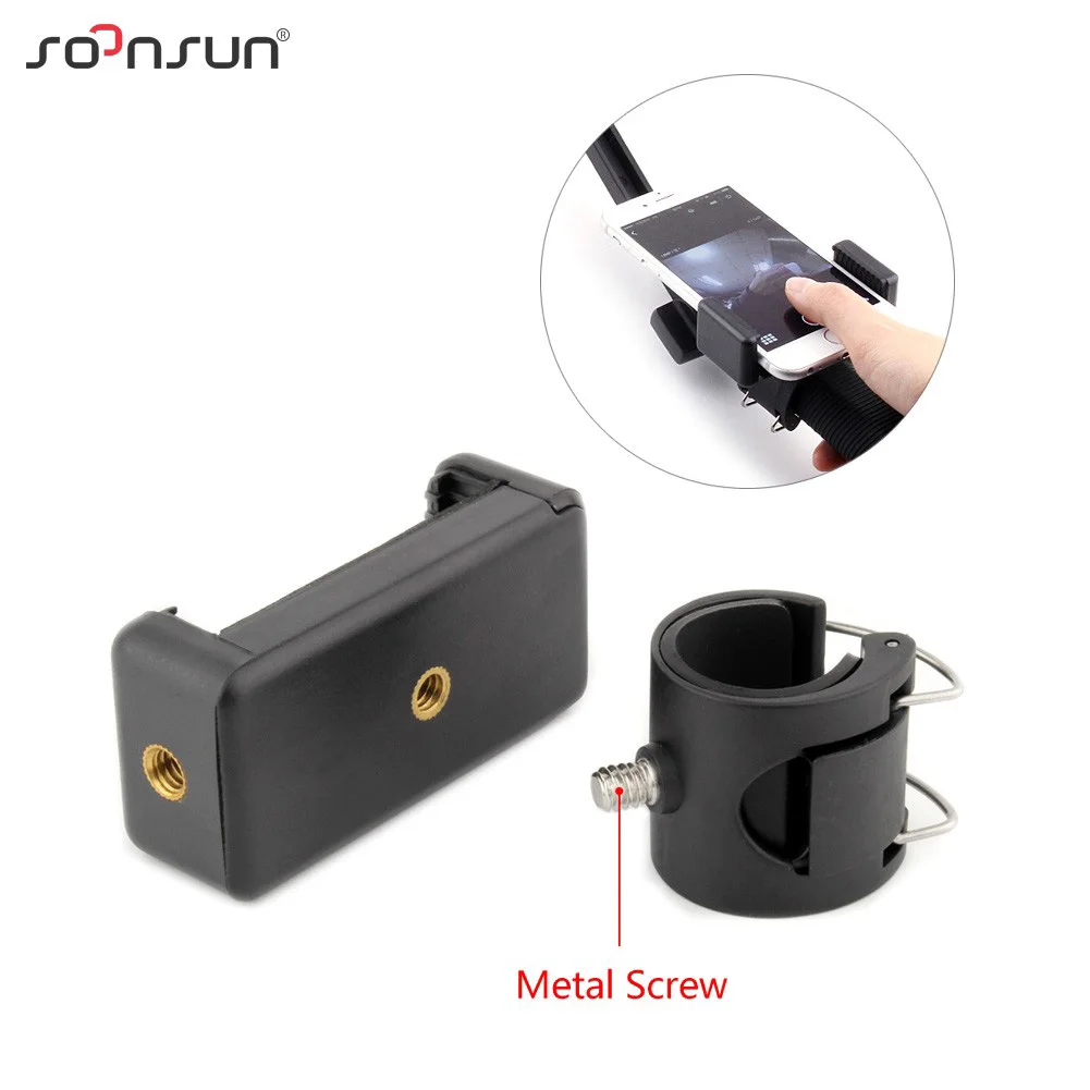 SOONSUN APP Cell Mobile Phone Holder Clip Adapter Mount Phone Mount for GoPro Hero 7 6 5 4 Camera 3-Way Grip Arm Tripod Bracket
SOONSUN APP Cell Mobile Phone Holder Clip Adapter Mount Phone Mount for GoPro Hero 7 6 5 4 Camera 3-Way Grip Arm Tripod Bracket