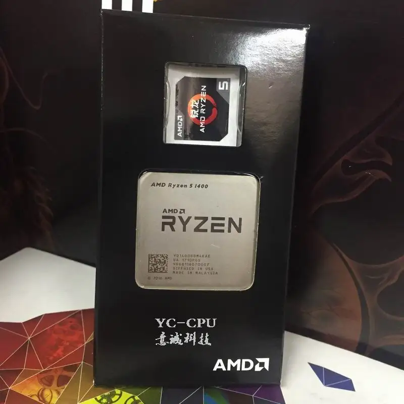 AMD Ryzen R5 1400 R5 CPU Processor 4Core 8Threads Socket AM4 3.2GHz 10MB TDP 65W Cache 14nm DDR4 Desktop YD1400BBM4KAE
AMD Ryzen R5 1400 R5 CPU Processor 4Core 8Threads Socket AM4 3.2GHz 10MB TDP 65W Cache 14nm DDR4 Desktop YD1400BBM4KAE