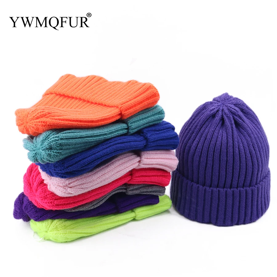 Winter Women's Solid Skullies Hats Thick Warm Bonnet Female Knitted Beanie Caps Autumn Outdoor Lady Gorro Ski Girl Hats 2019 New
Winter Women's Solid Skullies Hats Thick Warm Bonnet Female Knitted Beanie Caps Autumn Outdoor Lady Gorro Ski Girl Hats 2019 New