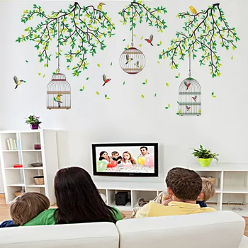 3D Creative Tree branches Birdcage wall stickers Vinyl DIY Birdcage wall decals For Living room Bedroom Kids room Decor Murals
3D Creative Tree branches Birdcage wall stickers Vinyl DIY Birdcage wall decals For Living room Bedroom Kids room Decor Murals