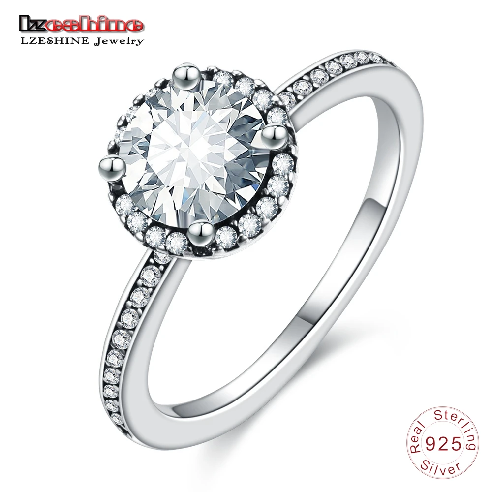 LZESHINE 925 Sterling Silver Classic Wedding Ring With Clear CZ Sparkling Elegance Cocktail Ring For Women Silver Jewelry anillo
LZESHINE 925 Sterling Silver Classic Wedding Ring With Clear CZ Sparkling Elegance Cocktail Ring For Women Silver Jewelry anillo