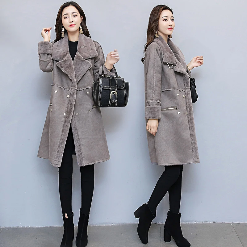 New Autumn Winter Woolen Jacket Women Warm Deerskin Lamb Cashmere Coat Women Manteau Femme Hiver
New Autumn Winter Woolen Jacket Women Warm Deerskin Lamb Cashmere Coat Women Manteau Femme Hiver
