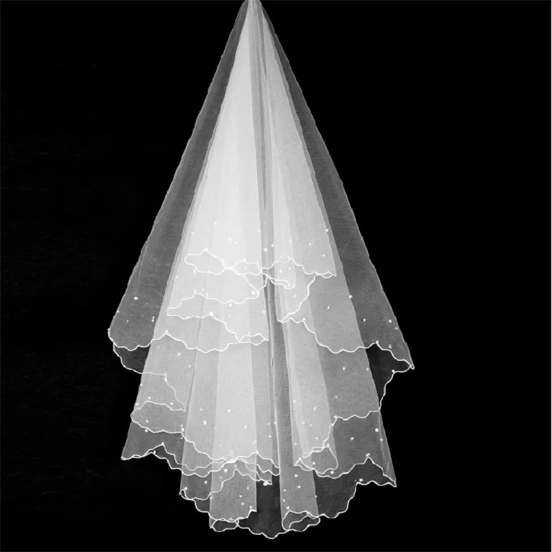 Pearl Decorated Shoulder Length Bridal Veil Simple White Cut-Edged Wedding Veils Veu De Noiva Accessoire Mariage
Pearl Decorated Shoulder Length Bridal Veil Simple White Cut-Edged Wedding Veils Veu De Noiva Accessoire Mariage
