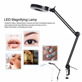 5X Nail Art Magnifier LED Light Desk Magnifier Lamp Illuminated Magnifying Desktop Nail Tattoo Magnifying Makeup Lamp With Clamp
5X Nail Art Magnifier LED Light Desk Magnifier Lamp Illuminated Magnifying Desktop Nail Tattoo Magnifying Makeup Lamp With Clamp
