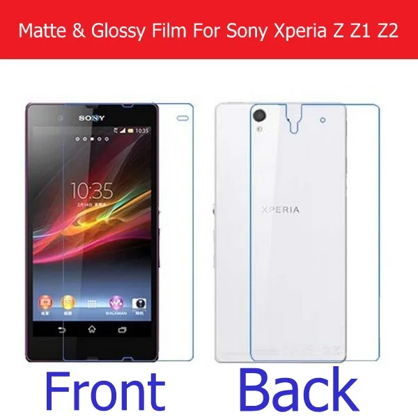 Full body (Front+Back) Anti-Scratches Glossy & Matte Screen Protector Film For Sony xperia Z Z1 Z2 L39H L36H Screen Guard film
Full body (Front+Back) Anti-Scratches Glossy & Matte Screen Protector Film For Sony xperia Z Z1 Z2 L39H L36H Screen Guard film
