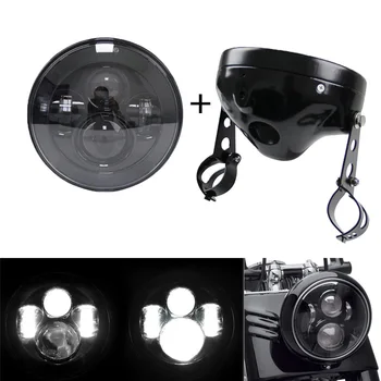 Set 7 INCH LED Motorcycle Headlight Black For Harley Motorcycle LED Headlight Bucket Housing Mount Bracket
Set 7 INCH LED Motorcycle Headlight Black For Harley Motorcycle LED Headlight Bucket Housing Mount Bracket