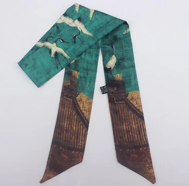 Chinese Style Women Lady Silk Scarf Lucky Bird Animal Pattern Printed Small Tie Wrap Ribbon for Bag Neck Decoration
Chinese Style Women Lady Silk Scarf Lucky Bird Animal Pattern Printed Small Tie Wrap Ribbon for Bag Neck Decoration