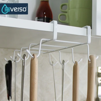 EVERSO Iron 8 Hooks Kitchen Organizer Dish Rack Cup Mug Hanger Storage Shelf Rack Organizador Holder Bathroom Cooker
EVERSO Iron 8 Hooks Kitchen Organizer Dish Rack Cup Mug Hanger Storage Shelf Rack Organizador Holder Bathroom Cooker
