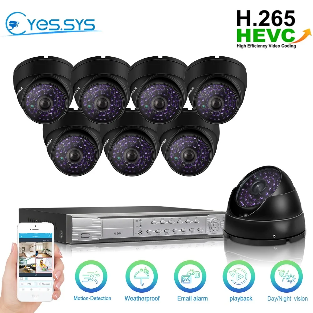 Eyessys 8CH 4.0MP POE NET NVR + 8 шт. 2.0MP 1080 P ночное видение IP камера CCTV системы Plug and Play товары