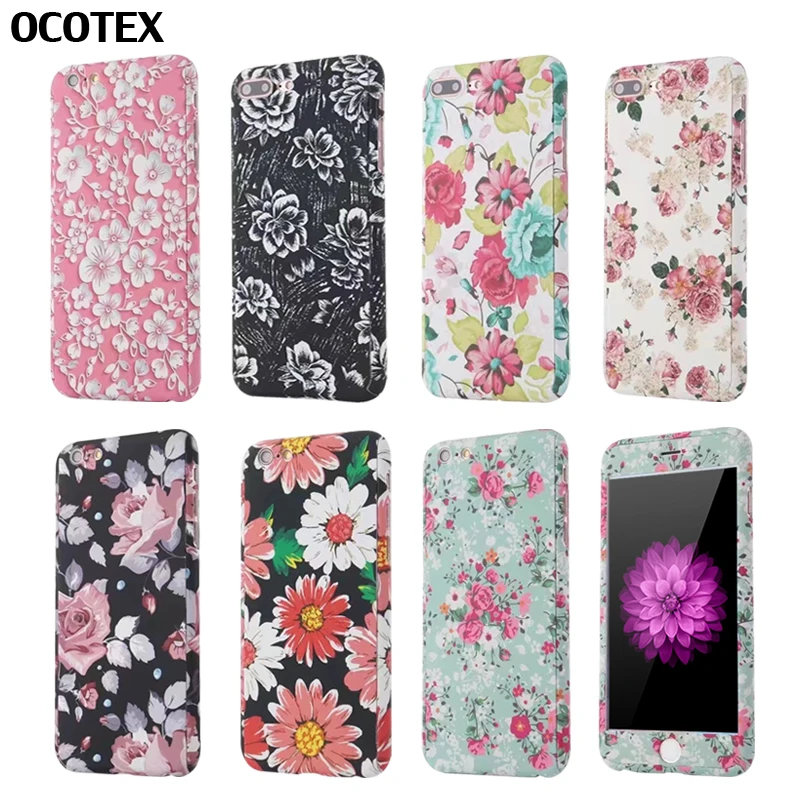 OCOTEX Flower Floral Matte Hard Case For iPhone 6 6s 7 Plus 5 5s SE 360 Degree Full Protection Phone Case+Tempered Glass Case
OCOTEX Flower Floral Matte Hard Case For iPhone 6 6s 7 Plus 5 5s SE 360 Degree Full Protection Phone Case+Tempered Glass Case