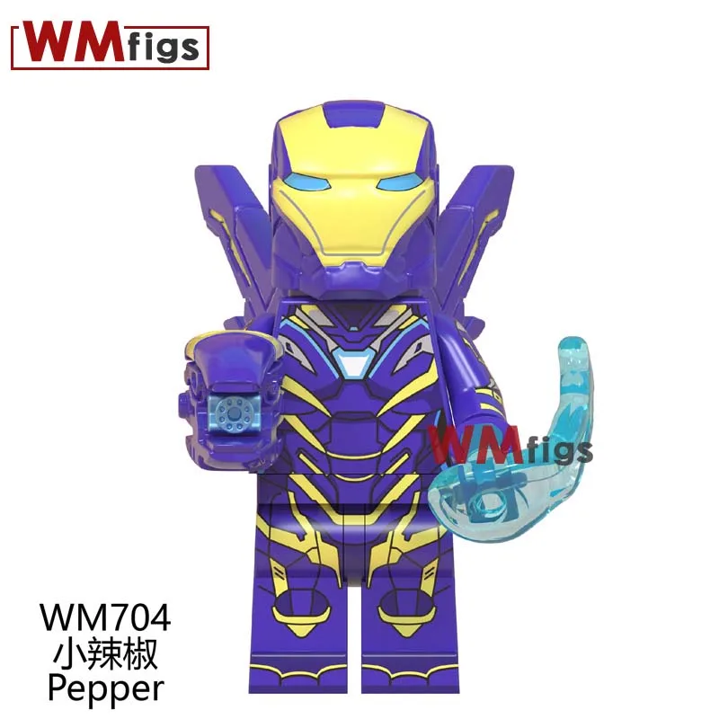 WM704 Pepper Battle Suit Armor Marvel Super Heroes Iron Man Weapon Tony Stark Building Blocks Children Toy Model Gift
WM704 Pepper Battle Suit Armor Marvel Super Heroes Iron Man Weapon Tony Stark Building Blocks Children Toy Model Gift