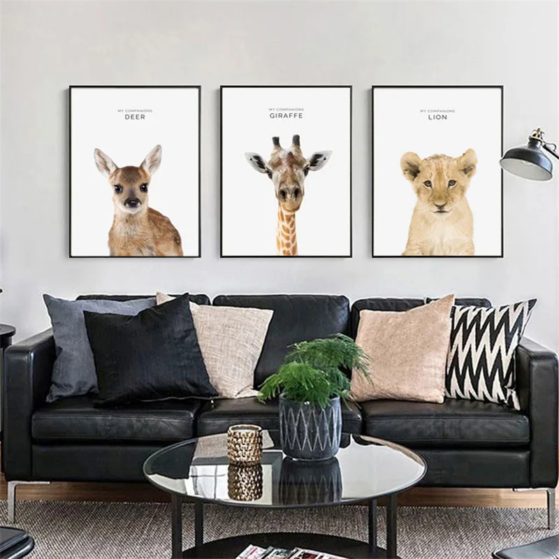 HAOCHU Nordic Canvas Print Art Painting Poster Cute Pet Animal Personality Home Decoration Wall Picture For Living Room Bedroom
HAOCHU Nordic Canvas Print Art Painting Poster Cute Pet Animal Personality Home Decoration Wall Picture For Living Room Bedroom