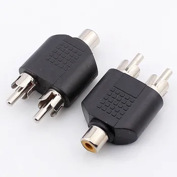 40pcs One Female Turn Two Male Audio Cable Connector, RCA Female Turn Double Male 1 To 2 RCA Connector Nickel-plated
40pcs One Female Turn Two Male Audio Cable Connector, RCA Female Turn Double Male 1 To 2 RCA Connector Nickel-plated