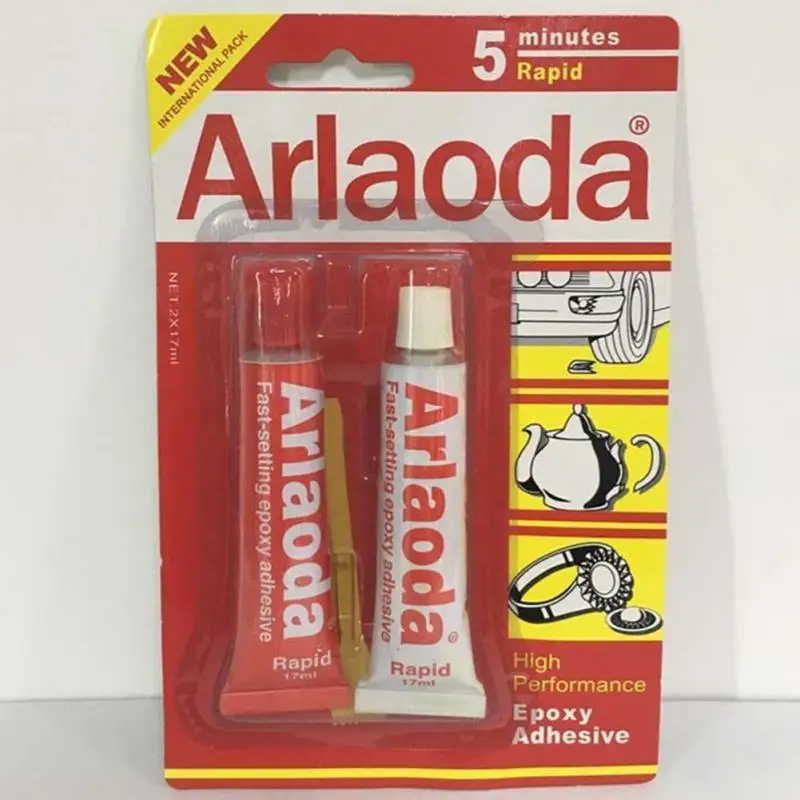 Epoxy AB Glue 2 minutes curing super liquid Araldite 2pcs/set 5/90 Minutes Metal Adhesive Stationery AB Epoxy AB Glue #0731
Epoxy AB Glue 2 minutes curing super liquid Araldite 2pcs/set 5/90 Minutes Metal Adhesive Stationery AB Epoxy AB Glue #0731