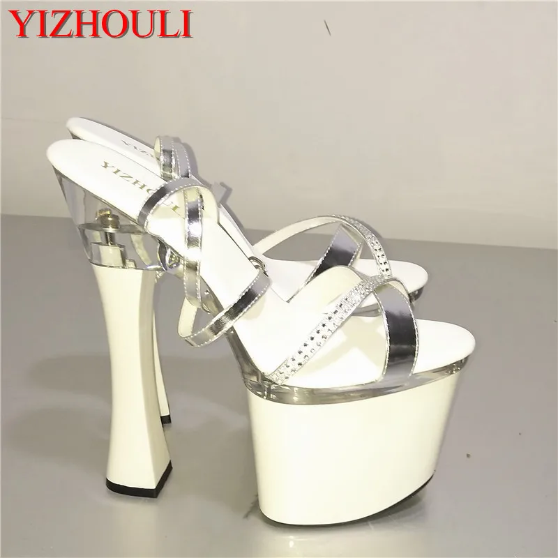 Big Size Beautiful Ankle Strap 18cm Thick High Heel Platforms Pole Dance Shoes, Dress / Wedding Shoes
Big Size Beautiful Ankle Strap 18cm Thick High Heel Platforms Pole Dance Shoes, Dress / Wedding Shoes