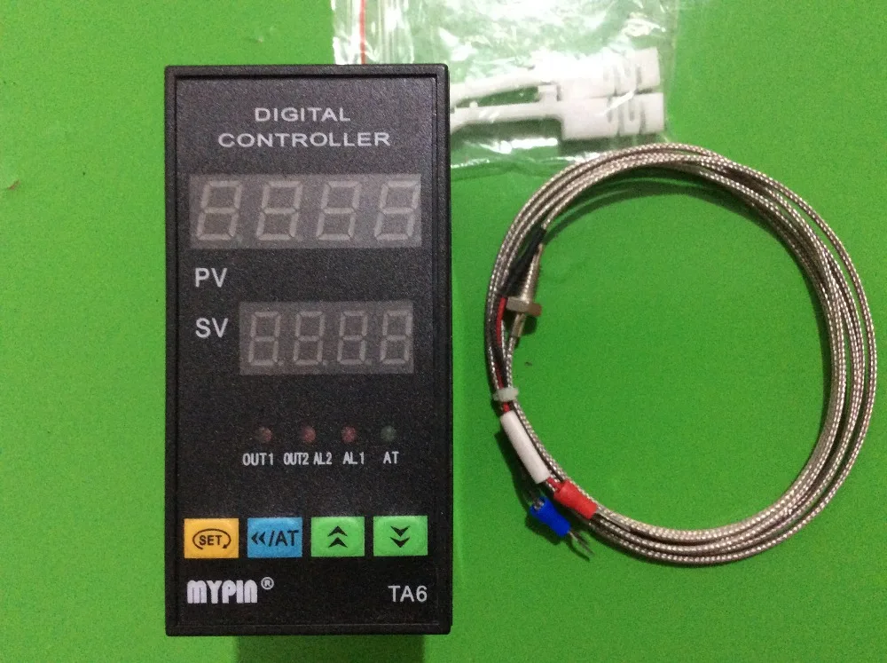 90-260V Digital F/C PID Temperature Controller Thermostat 48WX96HX80L TA6-SSR SSR 2 Alarms+2m K thermocouple
90-260V Digital F/C PID Temperature Controller Thermostat 48WX96HX80L TA6-SSR SSR 2 Alarms+2m K thermocouple