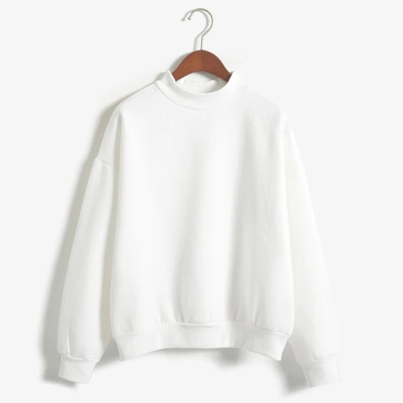 Women's Long Sleeve Turtleneck White Black Hoodie Pullover Sweatshirts Female Jumper Tops Ladies Tracksuits Streetwear Clothes
Women's Long Sleeve Turtleneck White Black Hoodie Pullover Sweatshirts Female Jumper Tops Ladies Tracksuits Streetwear Clothes