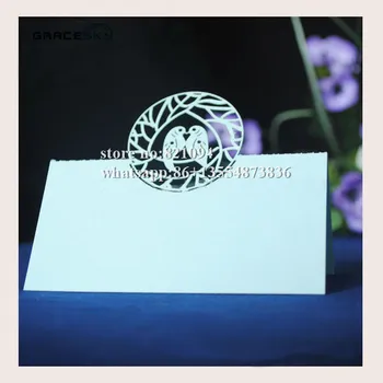 50Pcs free shipping laser cut Beautiful birds Pearlescent Paper Wedding Invitation Name Seat table Cards for party Decoration
50Pcs free shipping laser cut Beautiful birds Pearlescent Paper Wedding Invitation Name Seat table Cards for party Decoration