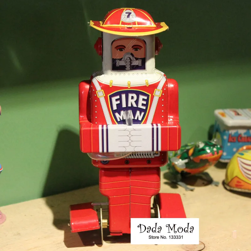Antique Style Tin Toys Wind Up Toys Robots iron Metal Models for Children/Adult Home Decoration Craft Vintage Car MS652 Fireman
Antique Style Tin Toys Wind Up Toys Robots iron Metal Models for Children/Adult Home Decoration Craft Vintage Car MS652 Fireman