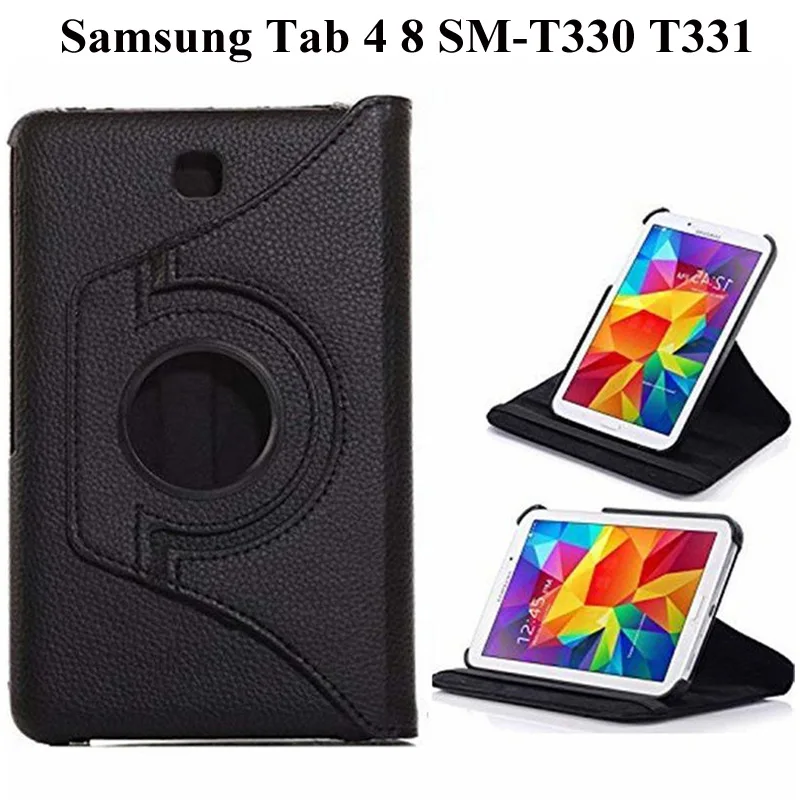 360 Degree Rotating PU Leather Flip Cover Case For Samsung Galaxy Tab 4 8.0 SM-T330 T331 T335 Tab4 8 inch Tablet Case+Film+Pen
360 Degree Rotating PU Leather Flip Cover Case For Samsung Galaxy Tab 4 8.0 SM-T330 T331 T335 Tab4 8 inch Tablet Case+Film+Pen