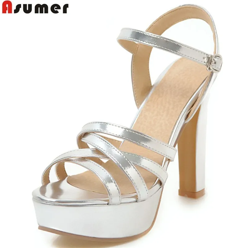 ASUMER black fashion summer shoes woman platform elegant buckle platform prom wedding shoes sandals women big size high heels
ASUMER black fashion summer shoes woman platform elegant buckle platform prom wedding shoes sandals women big size high heels